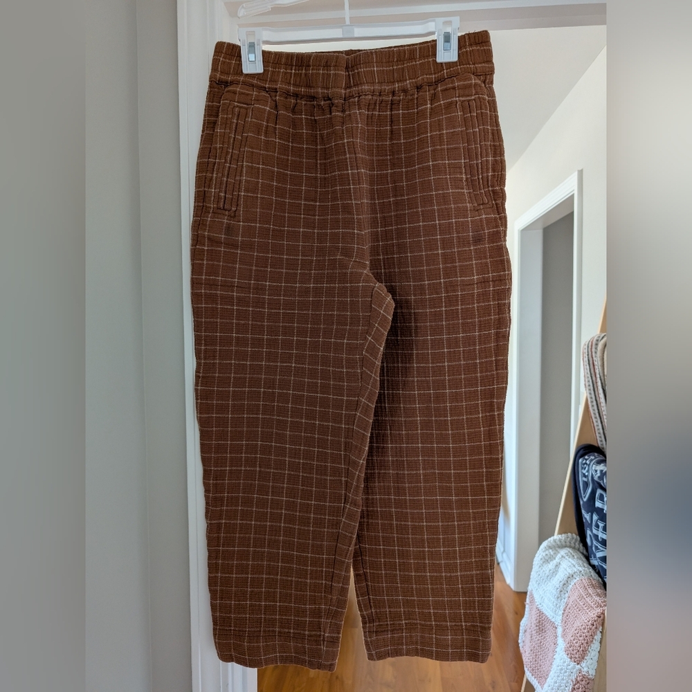 Madewell Brown Checkered Men's Joggers